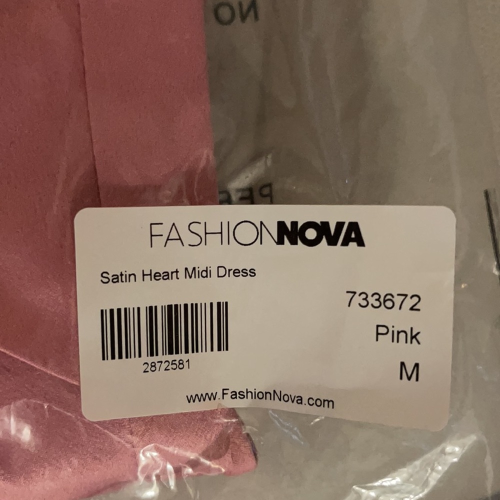 Pink Midi Dress 💖 NWT - size M - Picture 3 of 3